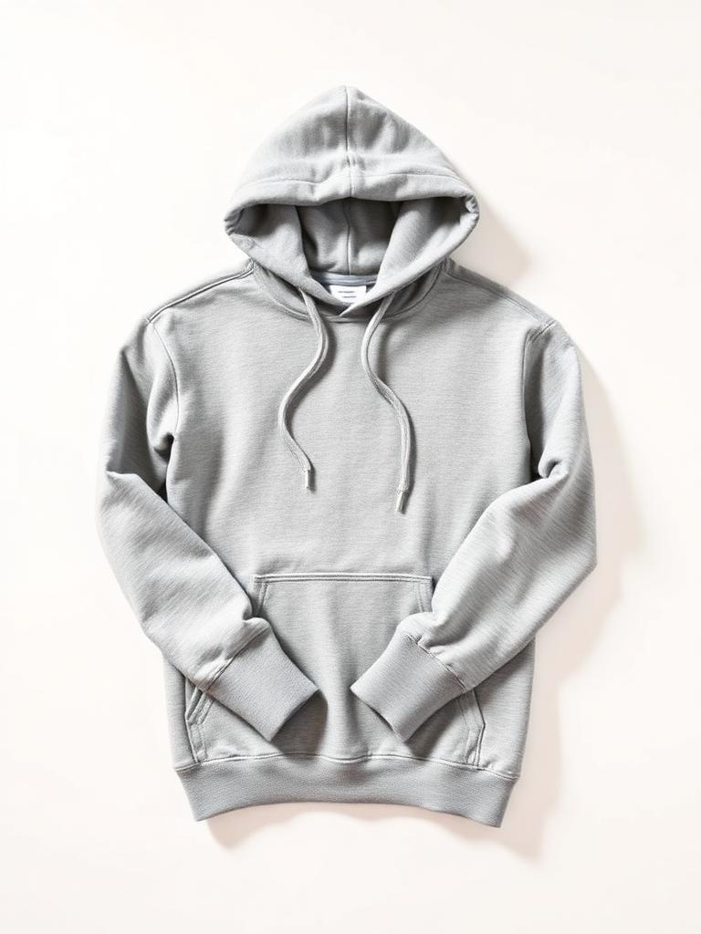 Hoodie gris chiné